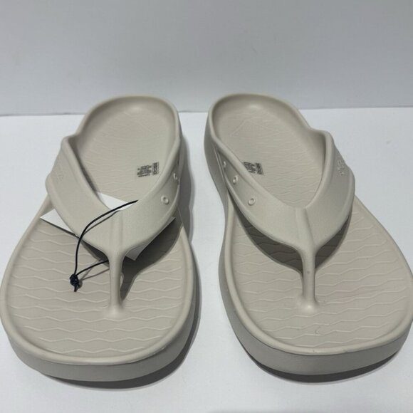 Columbia Mens Boatside Flip Flop White Size 12 M